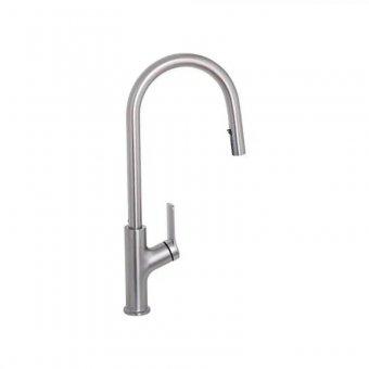 Baterie Bucatarie cu Dus Extractibil, Inox SUS304, Satinat, FJ5542