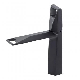 Baterie Lavoar Monocomanda Cartus Ceramic Alama Sanitara Negru Satin Racorduri si Kit Fixare Incluse