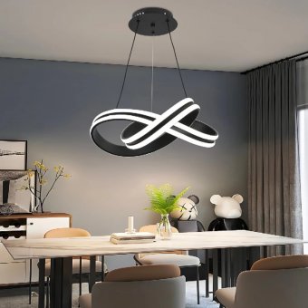 Lustra LED suspendata cu telecomanda INFINITY LOOP 92W