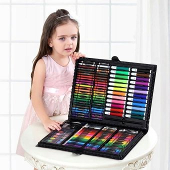 Set 168 piese pentru copii sau adulti, pixuri de colorat, creioane colorate si vopsele de pictura