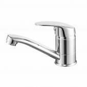 Baterie Lavoar, Pipa Pivotanta, Lungime 18CM, Cartus Ceramic, Crom, Racord Inclus