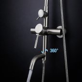 Coloana de Dus, Inox SUS304, Satinat