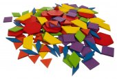 Joc Puzzle educativ cu figuri geometrice si cartonase