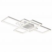 Lustra LED cu telecomanda LANDYN 71W, lumina Rece/Calda/Neutra, Dimabila, Alb