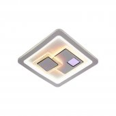 Lustra LED KEREN 24W, Diametru 26cm, Patrata, lumina Rece/Calda/Neutra, Alb