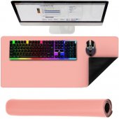 Pad pentru Mouse si Tastatura Antiderapant 90 x 45 Roz