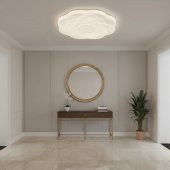 Plafoniera LED Floare 32W, 35 cm, 3000K/4000K/6000K, Alb, Lumina Reglabila