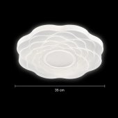 Plafoniera LED Floare 32W, 35 cm, 3000K/4000K/6000K, Alb, Lumina Reglabila