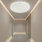 Plafoniera LED Raza 22W, 23 cm, 3000K/4000K/6000K, Alb, Lumina Reglabila
