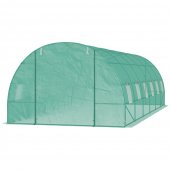 Sera Gradina 8 x 3 x 2 m, Verde, PE si Cadru din Otel
