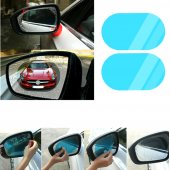 Set 2 x folii universale pentru oglinzi sau geamuri auto, anti ceata, antiaburire, anti stropire, 135 mm x 95 mm