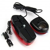 Set lumini siguranta led bicicleta, sonerie cu 8 melodii, lumini frana si semnalizare