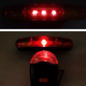 Set lumini siguranta led bicicleta, sonerie cu 8 melodii, lumini frana si semnalizare