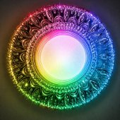 Spot LED ORBITA 5W, Rotund, Lumina Rece 6000K + RGB, Incastrat, Alb