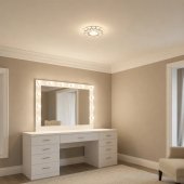 Spot LED ORBITA Model 2, 5W, Rotund, Lumina Rece 6000K + RGB, Incastrat, Alb