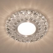 Spot LED ORBITA Model 2, 5W, Rotund, Lumina Rece 6000K + RGB, Incastrat, Alb