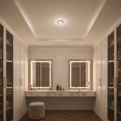 Spot LED ORBITA Model 6, 5W, Rotund, Lumina Rece/Calda, Bronz Antichizat, Incastrat