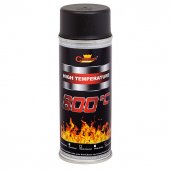 Vopsea Spray Rezistenta la Caldura pentru Etrieri, Culoare Negru, 400ml - Champion Color, Rezistenta la Temperaturi de pana la 800°C